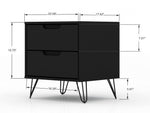 Nuuk 5-Drawer Dresser and Night Table Set - Nature/Textured Grey