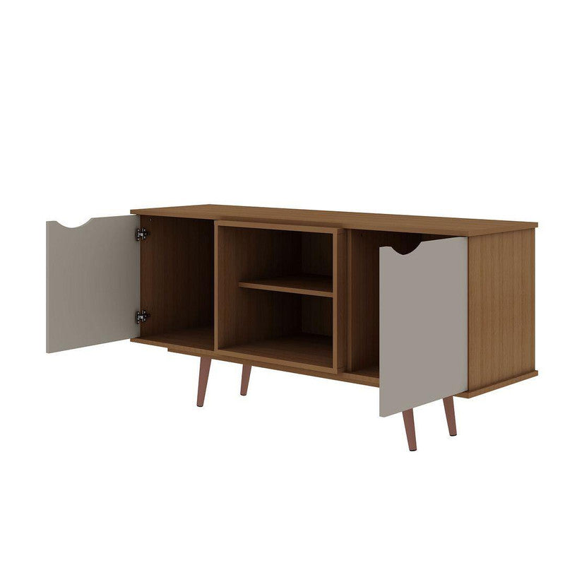 Applesham 54" TV Stand - Off White/Maple Cream