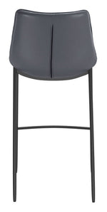 Teglberg Bar Height Stool - Dark Grey/Black - Set of 2