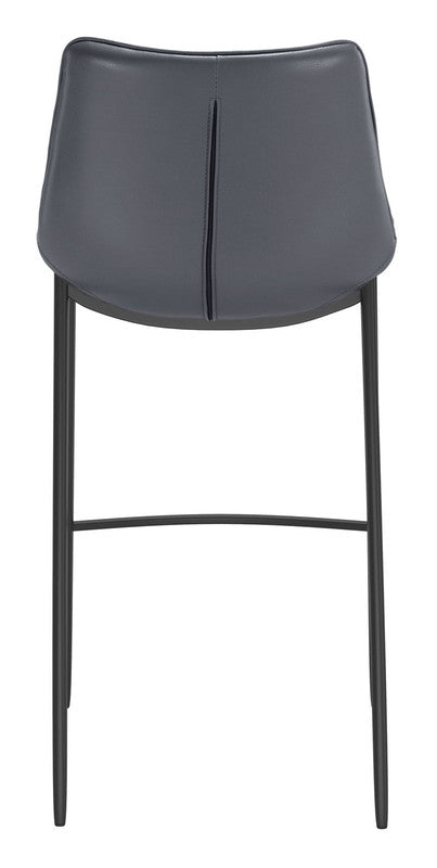 Teglberg Bar Height Stool - Dark Grey/Black - Set of 2