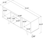 Applesham 54" TV Stand - White