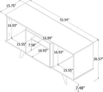 Applesham 54" TV Stand - Off White/Maple Cream