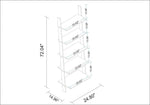 Erbil Ladder Bookcase - White