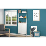 Erbil Ladder Display Cabinet - White