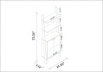 Erbil Ladder Display Cabinet - White