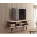 Aketi 53" TV Stand - Off White/ Maple Cream