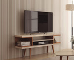 Aketi 53" TV Stand - Off White/ Maple Cream