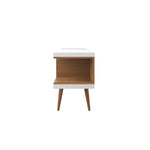 Aketi 70" TV Stand - White/Maple Cream