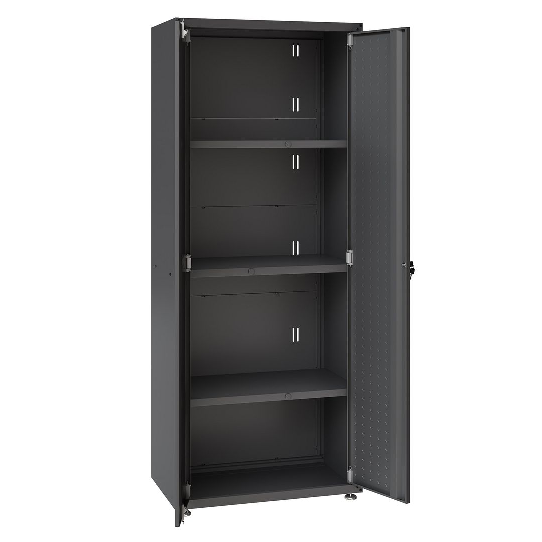 Maximus Tall Garage Cabinet - Charcoal Grey