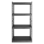30 Wide Ez Connect Rack With Four 15 Deep Shelves - Hammered Granite Wall Accessory