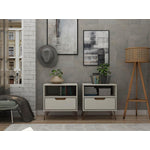 Nuuk I Night Table Set of 2 - Off White/Nature