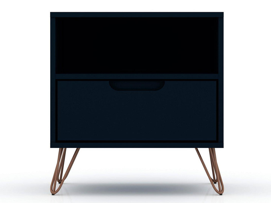 Nuuk I Night Table Set of 2 - Midnight Blue