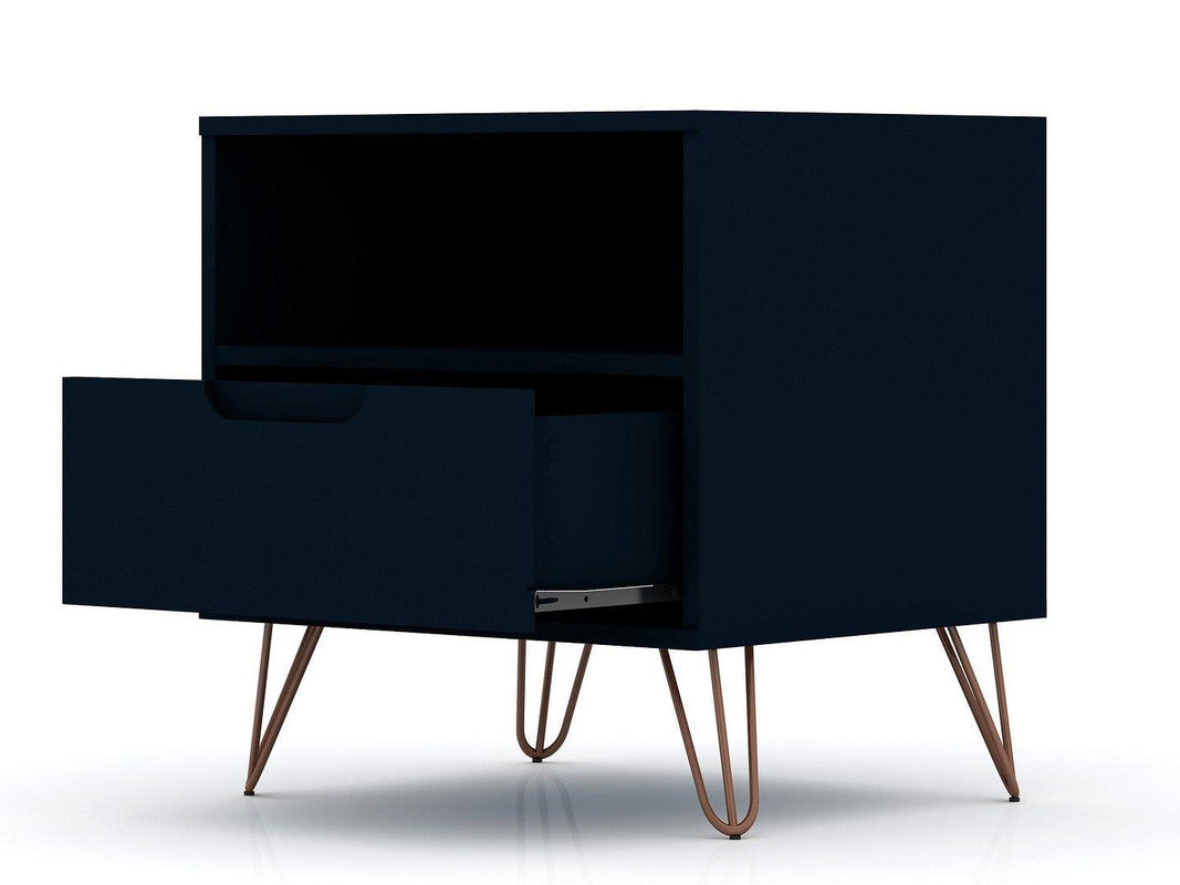 Nuuk I Night Table Set of 2 - Midnight Blue