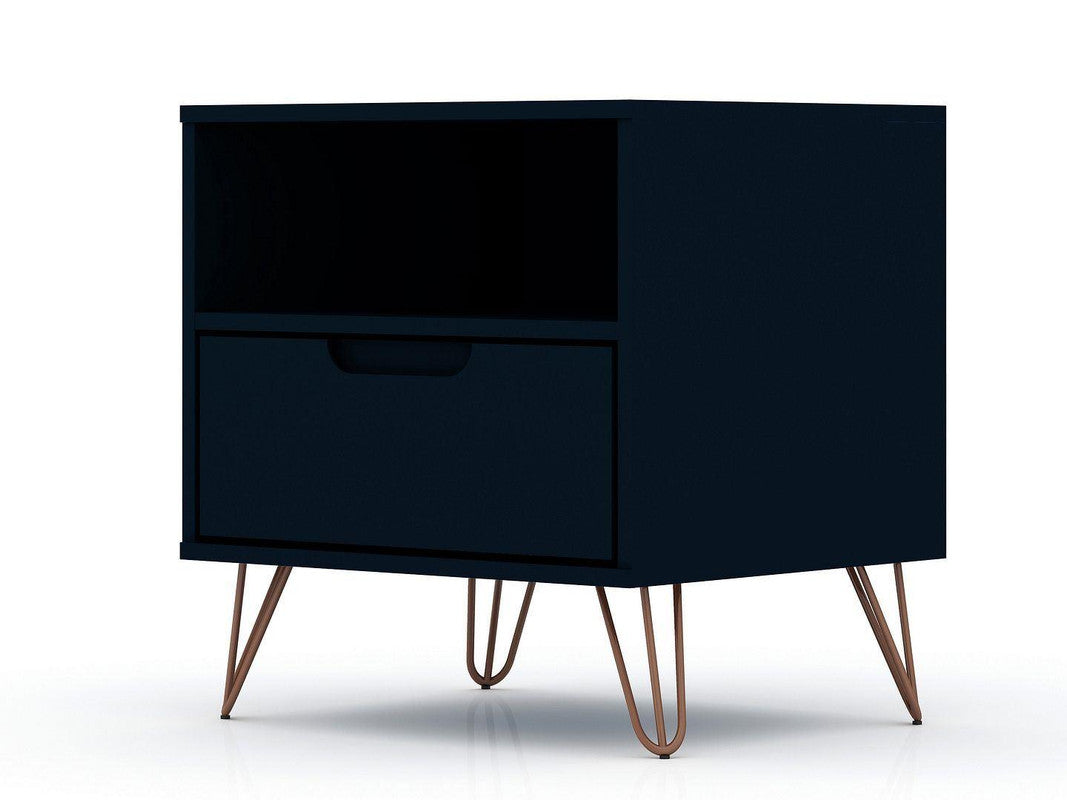 Nuuk I Night Table Set of 2 - Midnight Blue