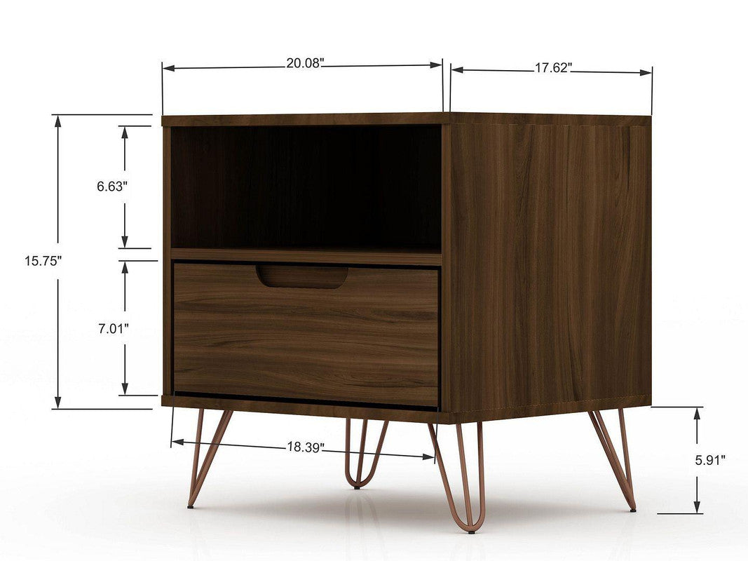 Nuuk I Night Table Set of 2 - Brown