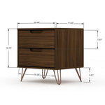 Nuuk II Night Table Set of 2 - Brown