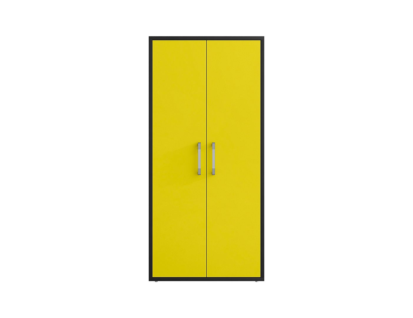 Lunde Storage Cabinet - Matte Black/Yellow - Set of 2