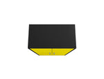 Lunde Storage Cabinet - Matte Black/Yellow - Set of 2