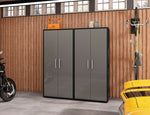 Lunde Storage Cabinet - Matte Black/Grey - Set of 2