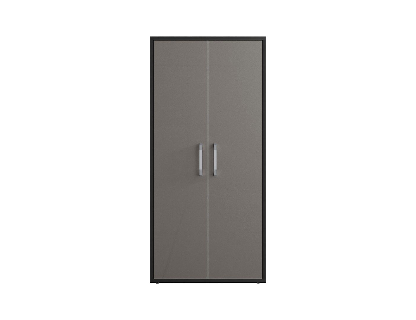 Lunde Storage Cabinet - Matte Black/Grey - Set of 2