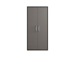 Lunde Storage Cabinet - Matte Black/Grey - Set of 2