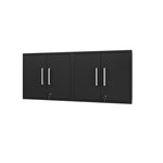 Lunde Floating Garage Cabinet - Matte Black - Set of 2