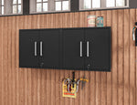 Lunde Floating Garage Cabinet - Matte Black - Set of 2