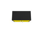 Lunde Floating Garage Cabinet - Matte Black/Yellow - Set of 2