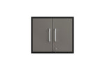 Lunde Floating Garage Cabinet - Matte Black/Grey - Set of 2
