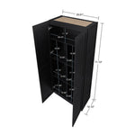 Klinte Storage Closet - Black - Set of 2