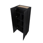 Klinte Storage Closet - Black - Set of 2