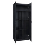 Klinte Storage Closet - Black - Set of 2