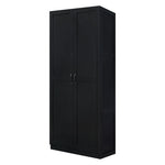 Klinte Storage Closet - Black - Set of 2