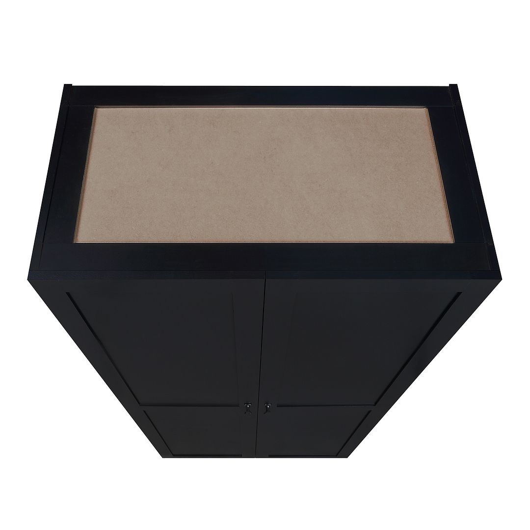 Klinte Storage Closet - Black - Set of 2