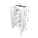 Klinte Storage Closet - White - Set of 2