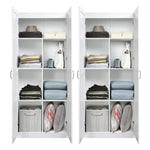 Klinte Storage Closet - White - Set of 2