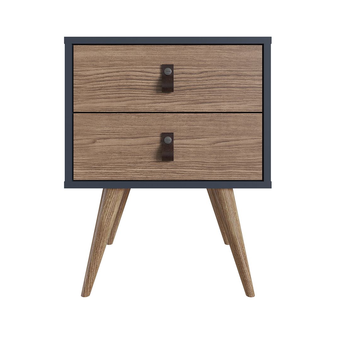 Torsted Nightstand - Blue/Nature - Set of 2