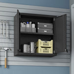 Maximus Floating Garage Cabinet - Charcoal Grey - Set of 2