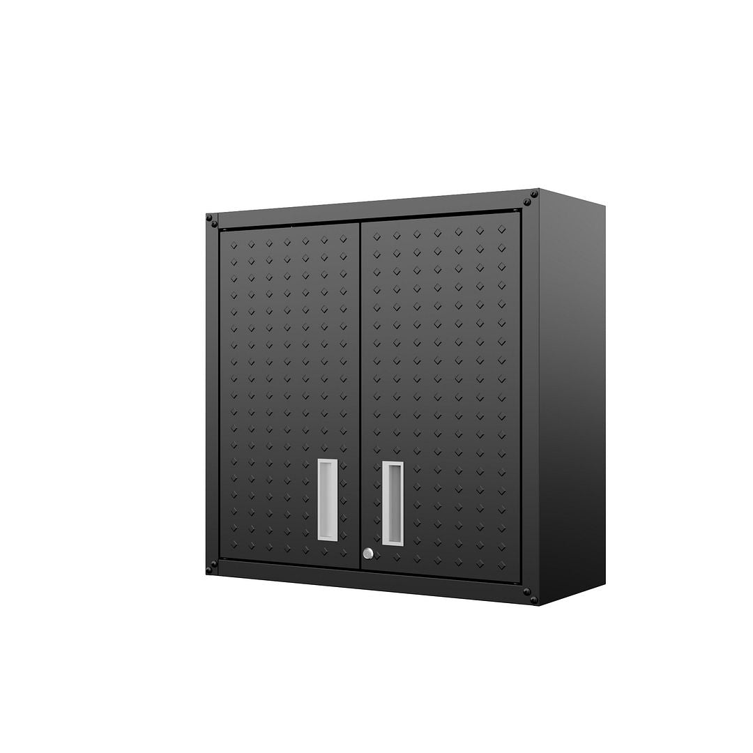 Maximus Floating Garage Cabinet - Charcoal Grey - Set of 2