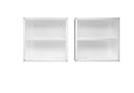 Maximus Floating Garage Cabinet - White - Set of 2