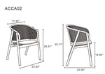 Koldby Armchair - Black/Natural Cane - Set of 2