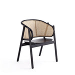 Koldby Armchair - Black/Natural Cane - Set of 2
