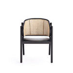 Koldby Armchair - Black/Natural Cane - Set of 2