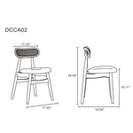 Oliver Dining Chair - Black/Grey - Set of 4