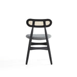 Oliver Dining Chair - Black/Grey - Set of 4