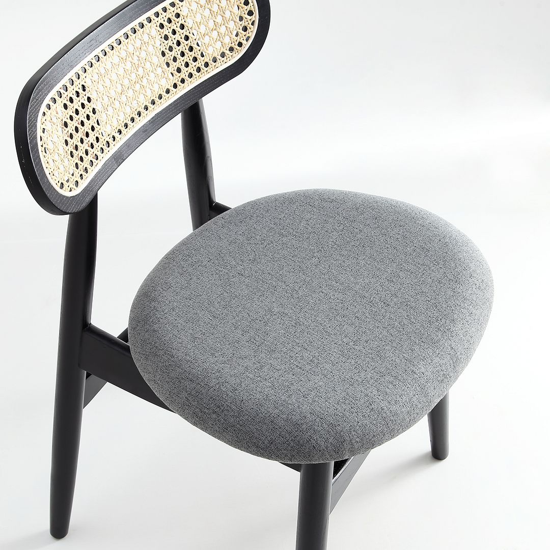 Oliver Dining Chair - Black/Grey - Set of 4