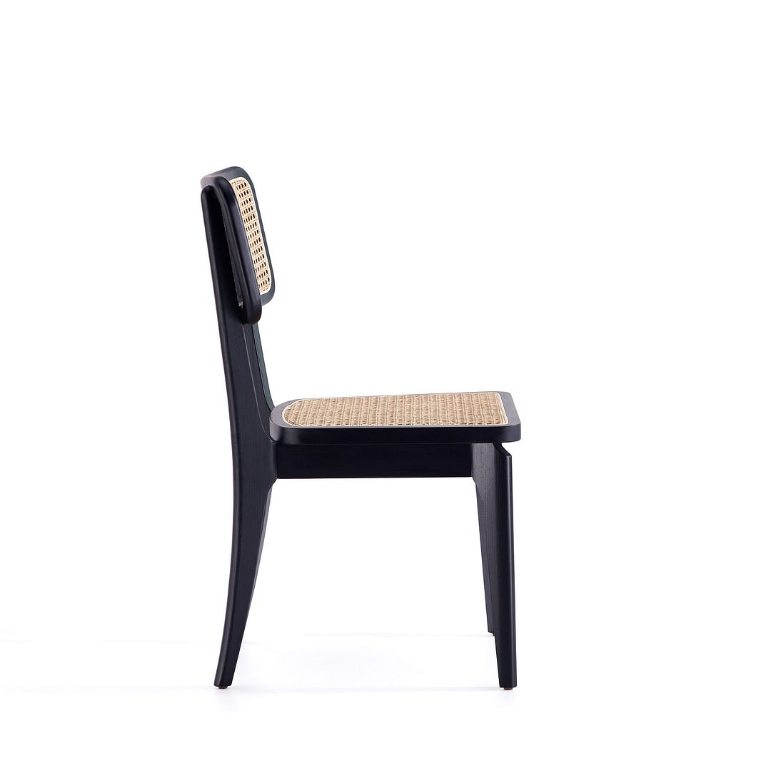 Stensby Dining Chair - Black/Natural Cane - Set of 4
