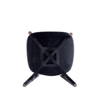 Koldby Round Dining Chair - Black/Natural Cane - Set of 4