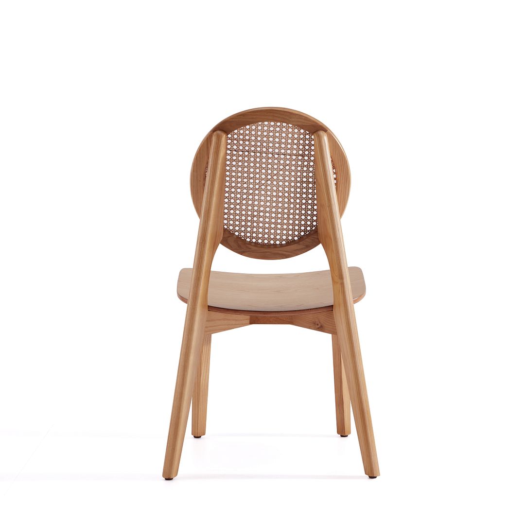 Koldby Round Dining Chair - Nature Cane - Set of 4