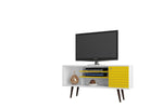 Lekedi 53" TV Stand - White/Yellow